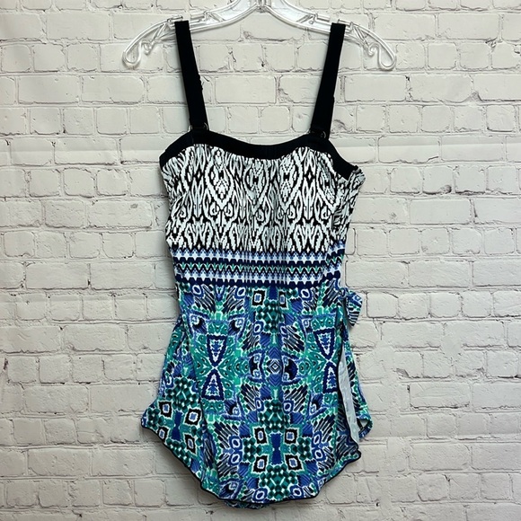 Rose Marie Reid Boho Print Swim Dress - Picture 1 of 14